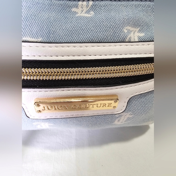 NWT Juicy Couture Bestseller Rosie Mini Backpack Denim - Picture 4 of 11